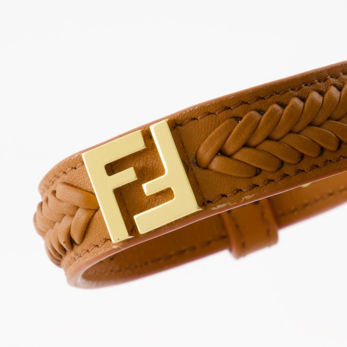 Bijoux Bracelet en cuir Forever Fendi Fendi Marron Femme