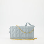 Crossbody bags Portefeuille à chaîne Baguette Fendi Blue Femme