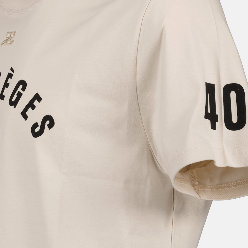 T-Shirts AC Straight T-Shirt Courrèges Beige Homme