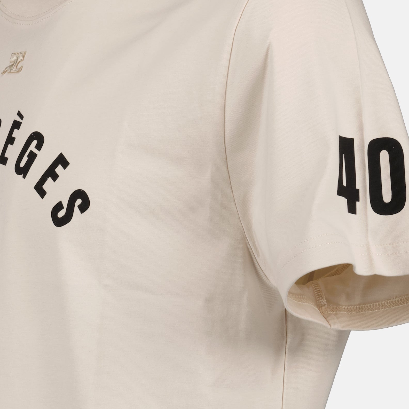 T-Shirts AC Straight T-Shirt Courrèges Beige Homme