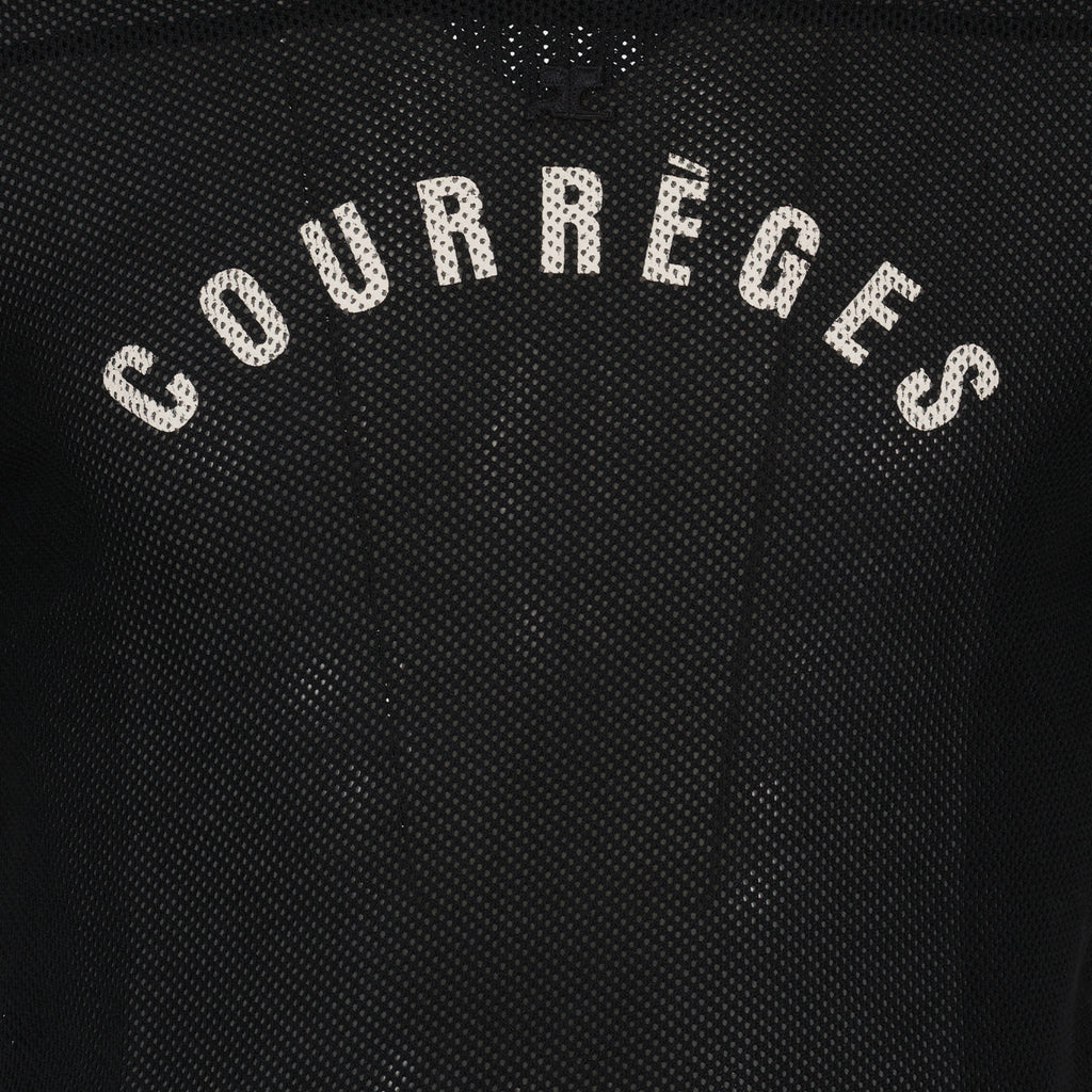 T-shirts T-shirt Baseball en mesh Courrèges Noir Homme