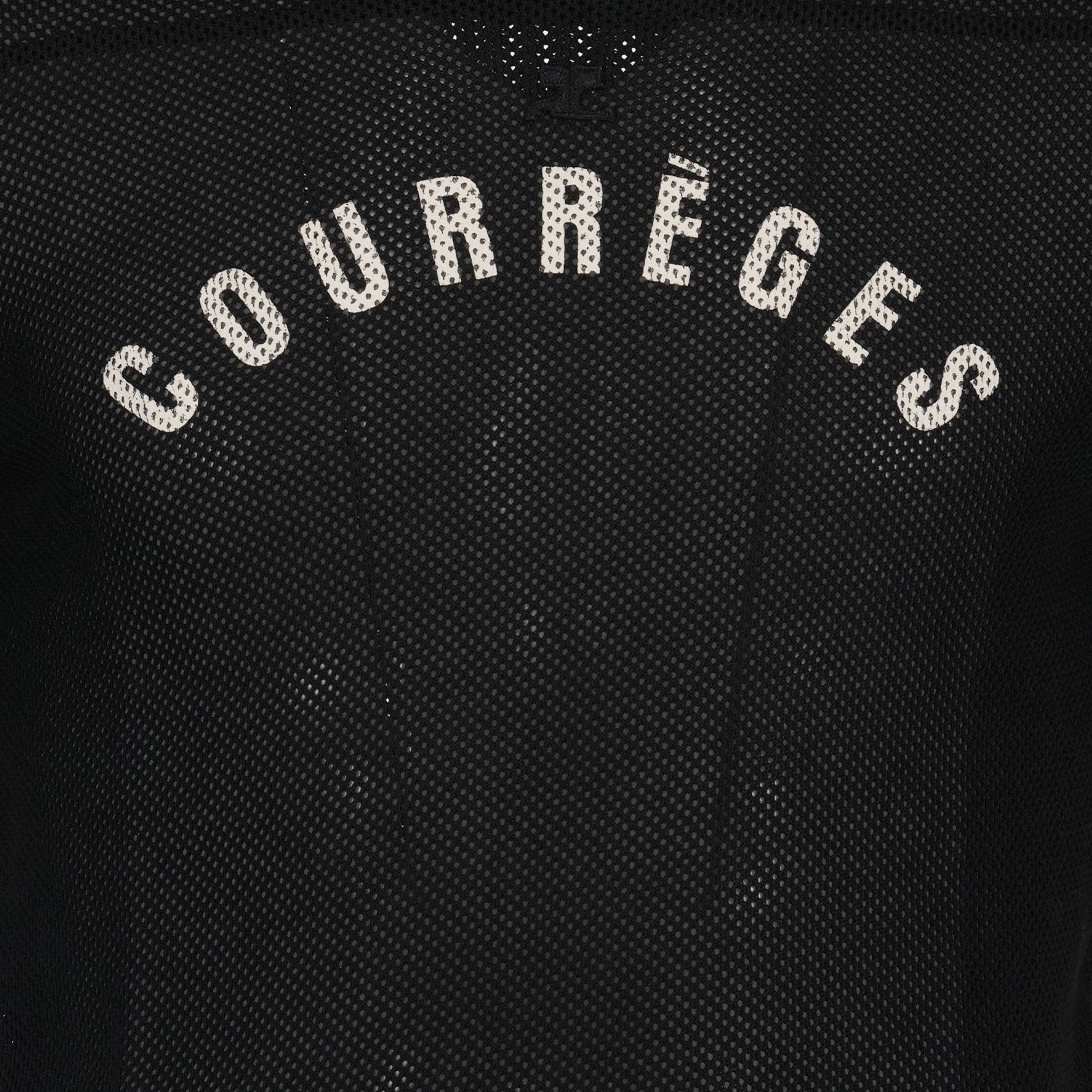 T-shirts T-shirt Baseball en mesh Courrèges Noir Homme