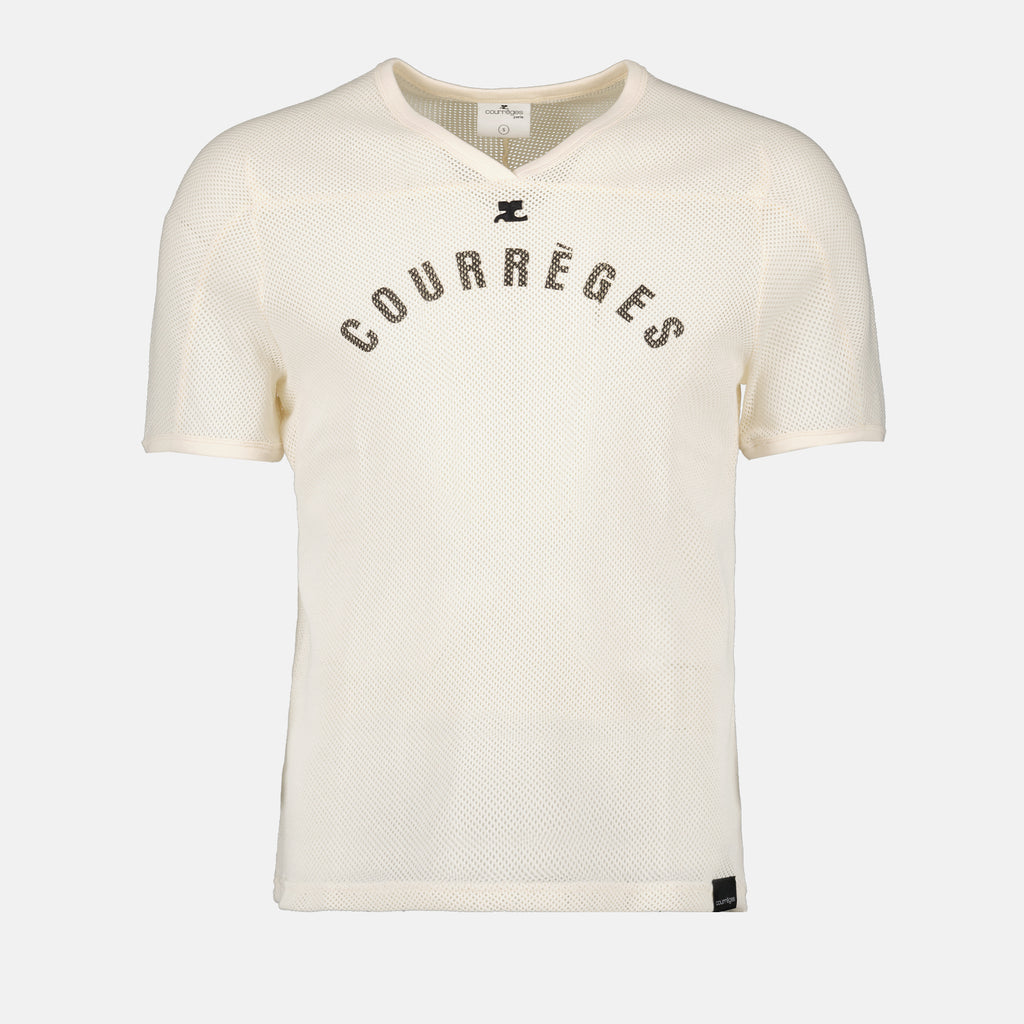 T-shirts Mesh Baseball T-shirt Courrèges Beige Man