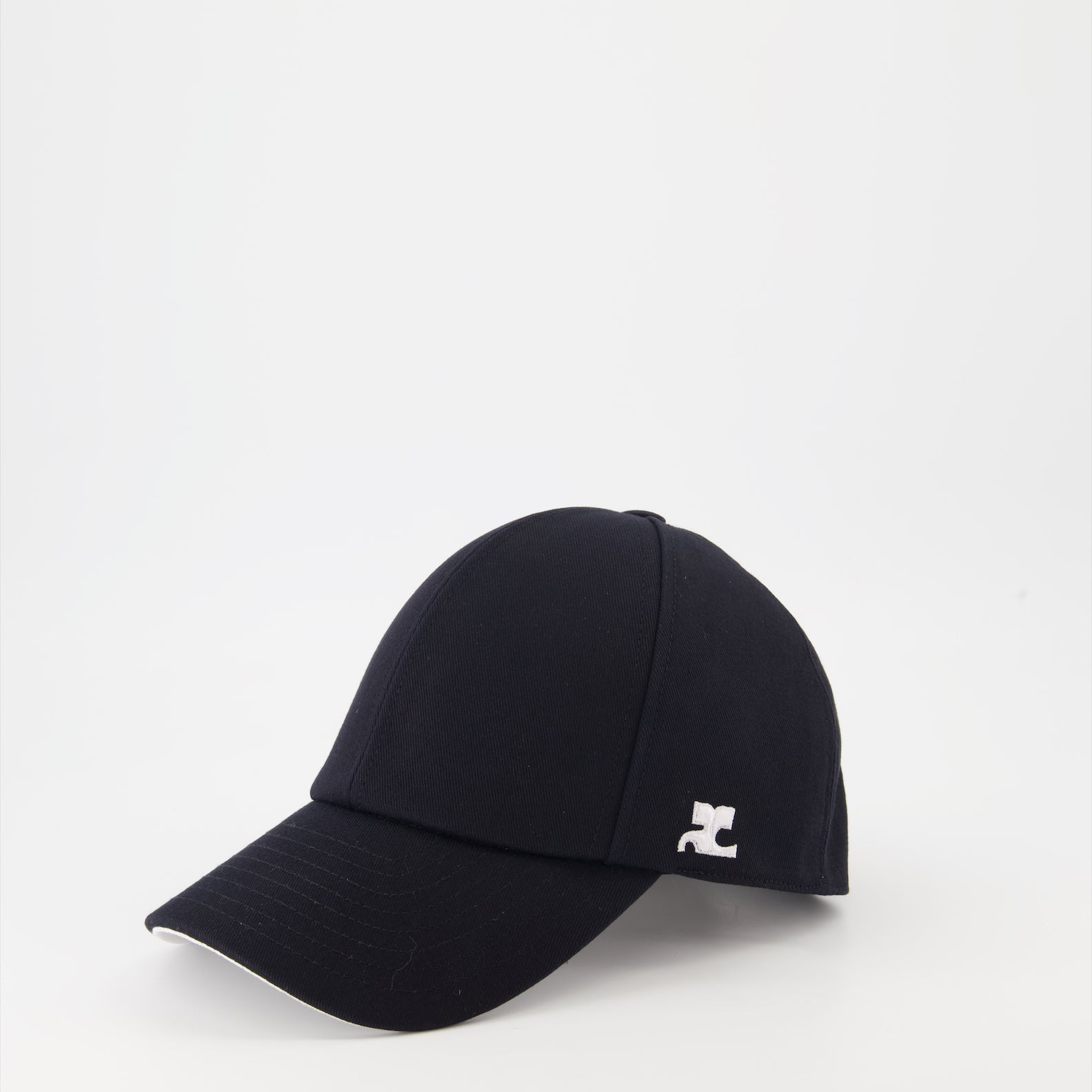 Chapéus, bonés e gorros Casquette classique en coton Courrèges Preto Homme