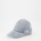 Chapeaux, casquettes et bonnets Casquette classique en denim Courrèges Bleu Homme