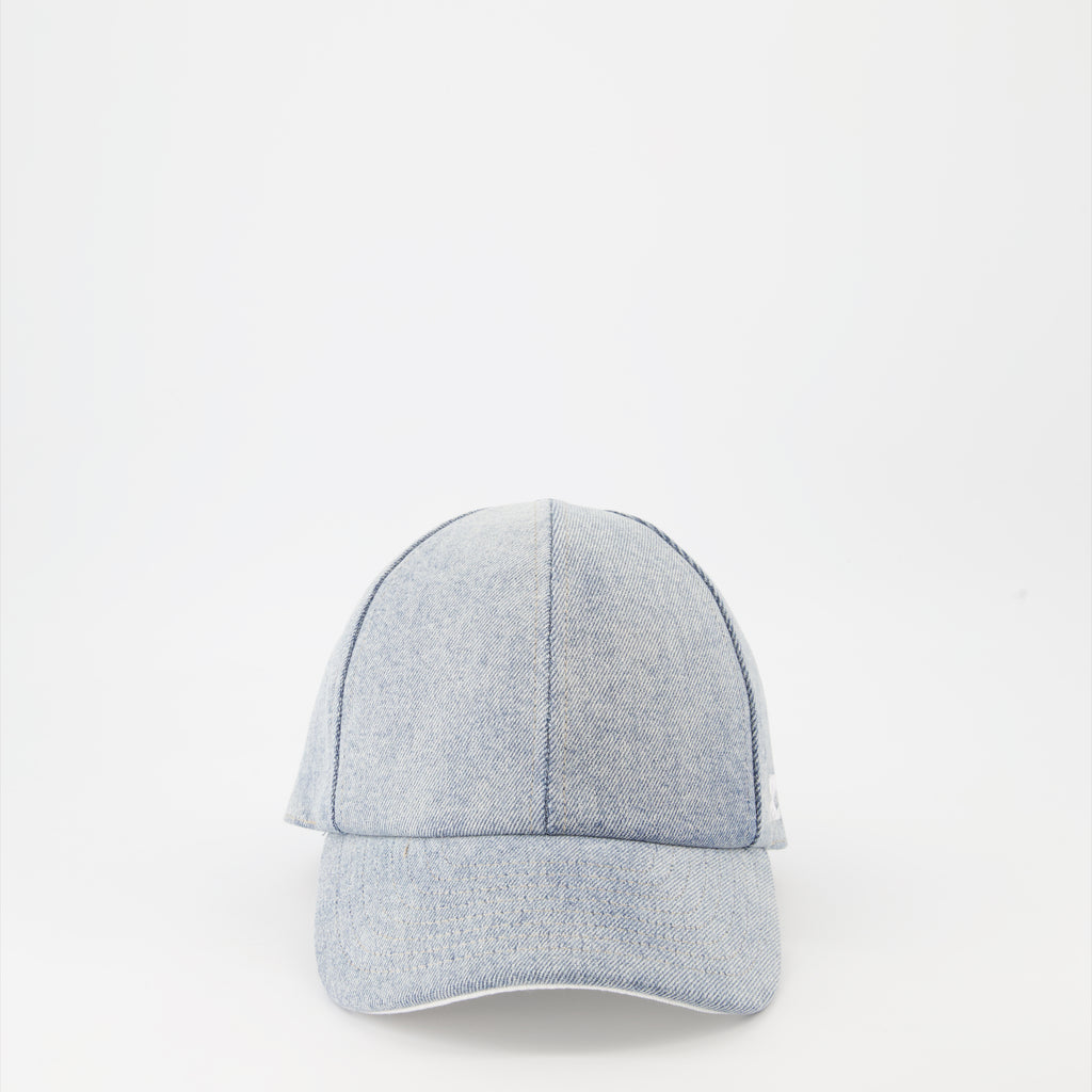 Chapeaux, casquettes et bonnets Casquette classique en denim Courrèges Bleu Homme