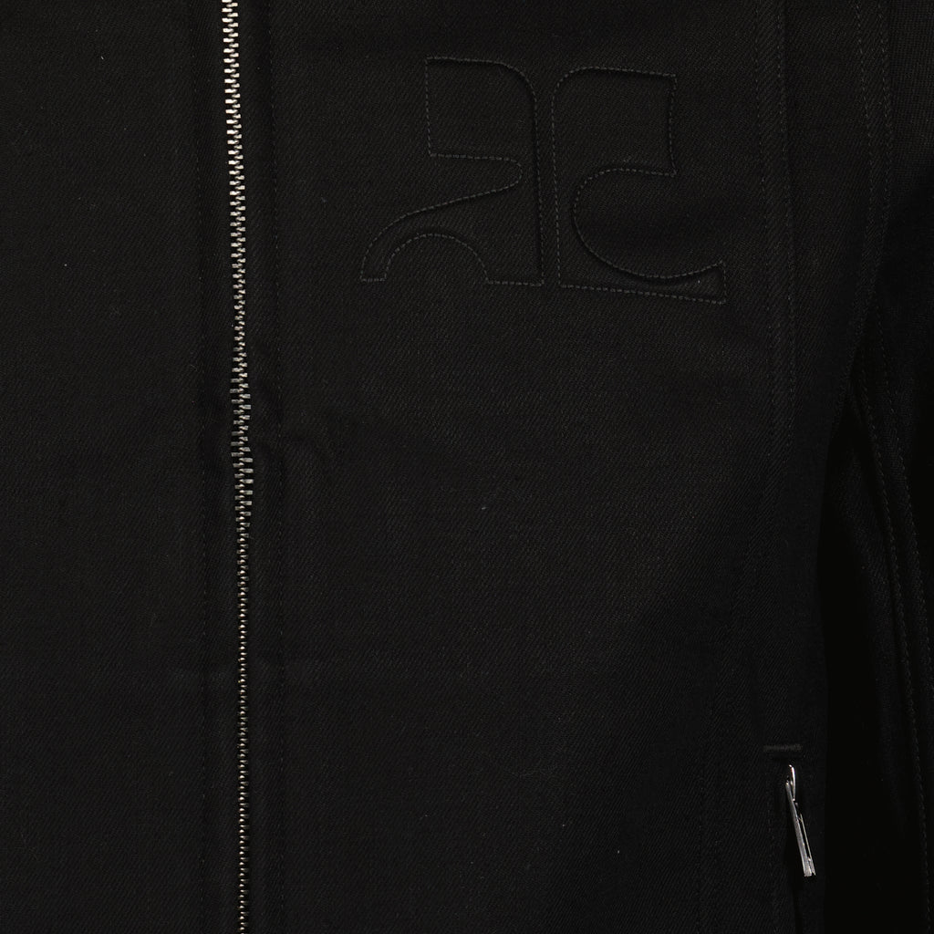 Jacken Bikerjacke Courrèges Schwarz Homme