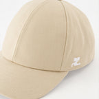 Chapeaux, casquettes et bonnets Casquette classique en coton Courrèges Beige Homme