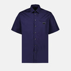 Camisas Chemise en coton Prada Azul Homme