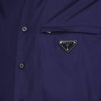 Camisas Chemise en coton Prada Azul Homme