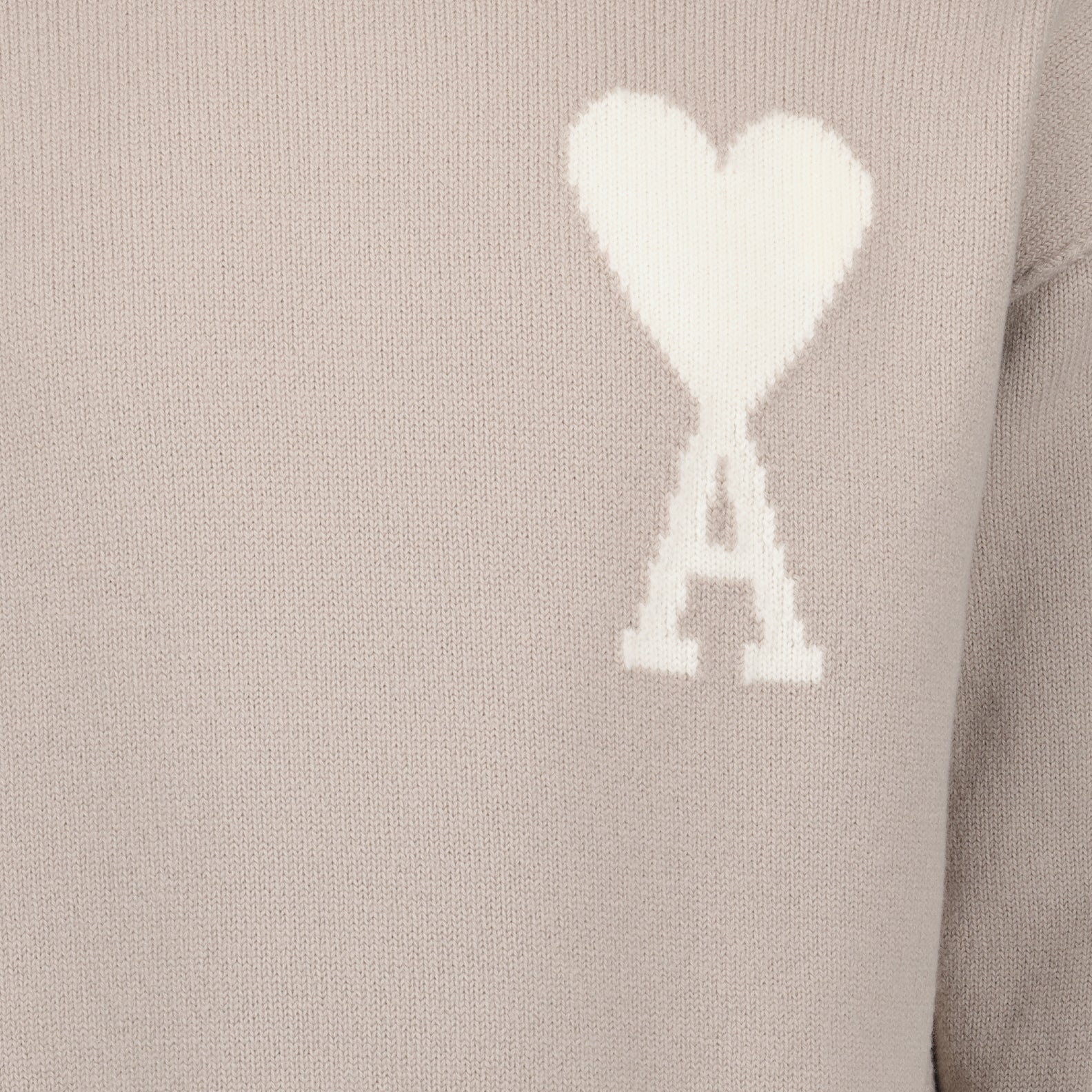 Maille Pull Ami de Coeur Ami PARIS Beige Unisexe