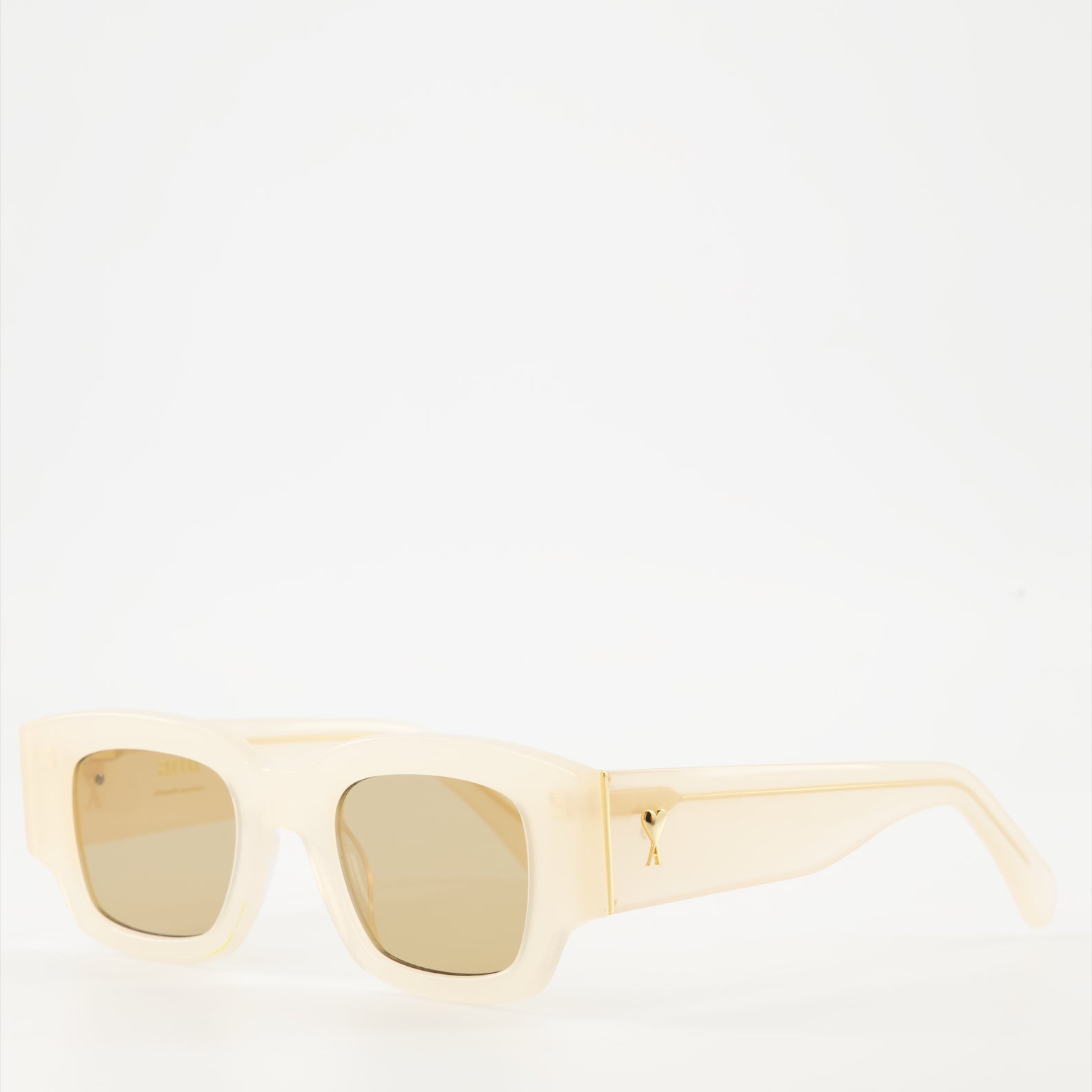 Lunettes Lunettes de soleil Ami de Coeur Ami PARIS Beige Unisexe