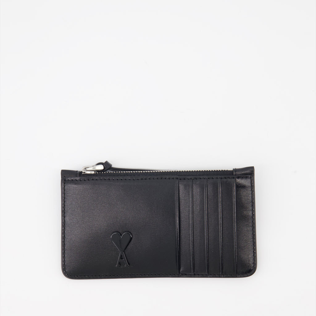 Kleine lederwaren Ami de Coeur Geldbörse Ami PARIS Schwarz Unisex