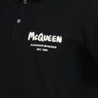 Polos Polo Graffiti Alexander McQueen Preto Homme