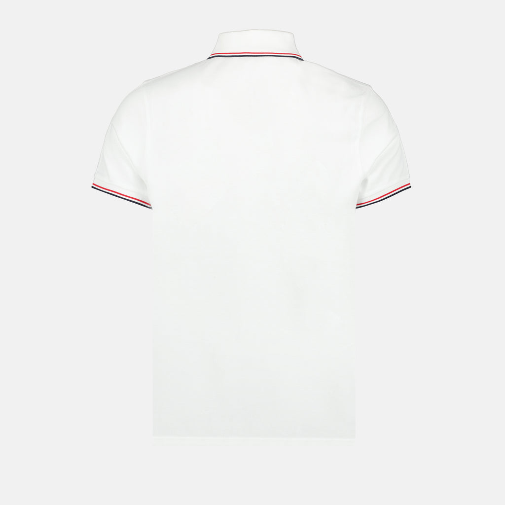 Polos Polo à logo et liseré Moncler Branco Homme