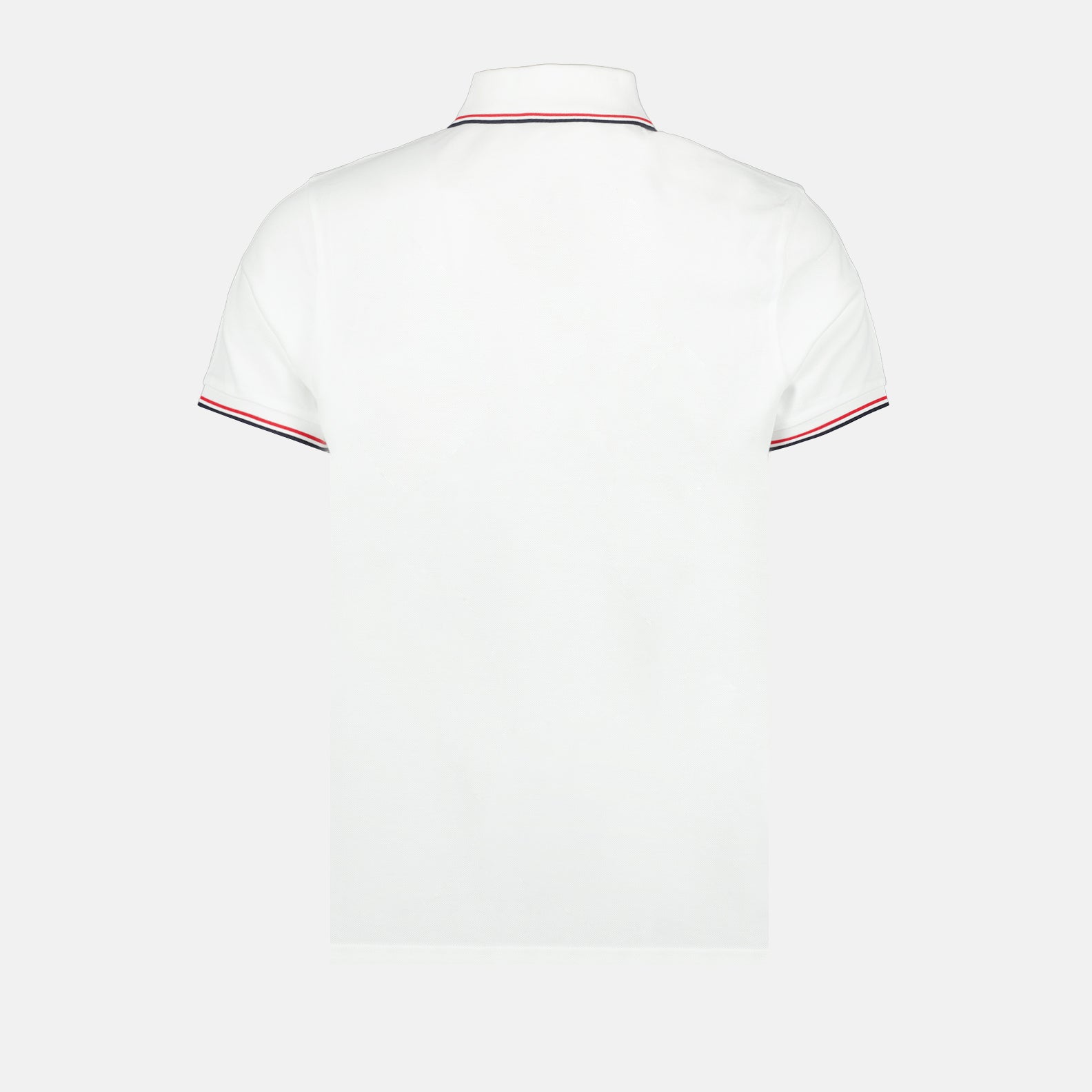 Polos Polo à logo et liseré Moncler Blanco Homme