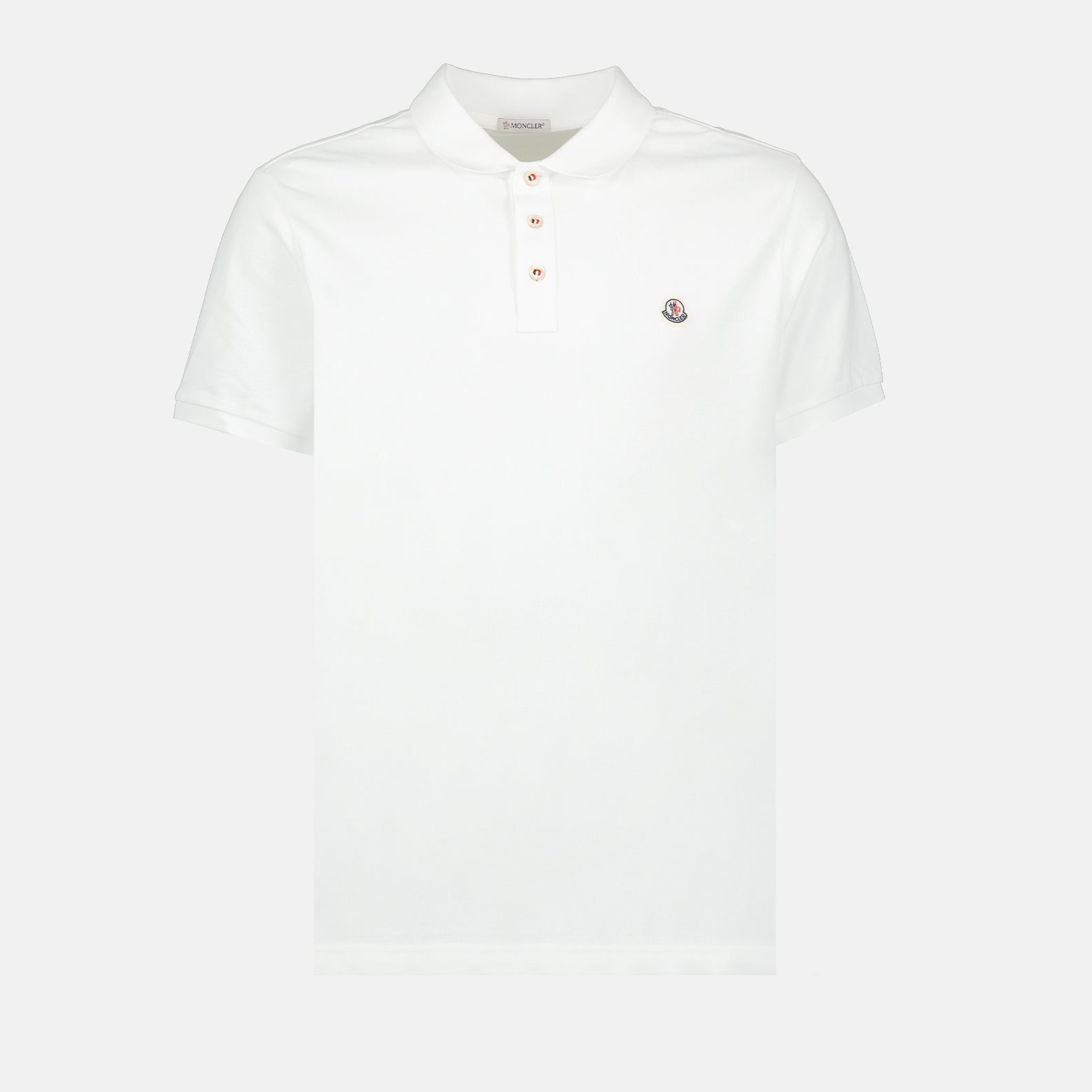 Polos Polo à logo Moncler Branco Homme