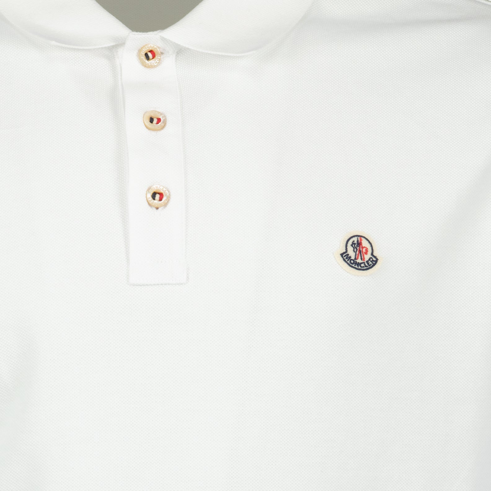 Polos Polo à logo Moncler Branco Homme