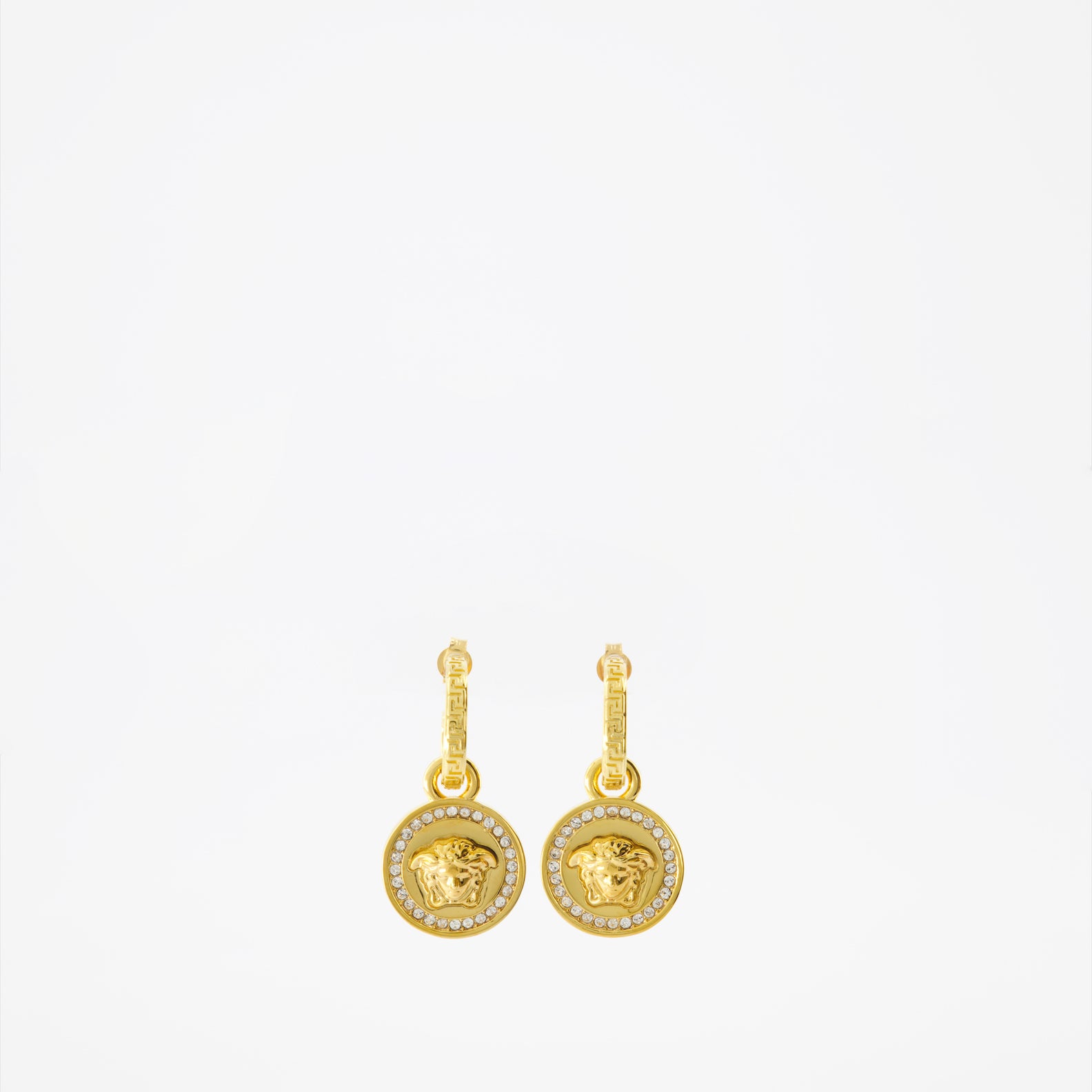 Bijoux Boucles d'oreilles Medusa Versace Doré Femme