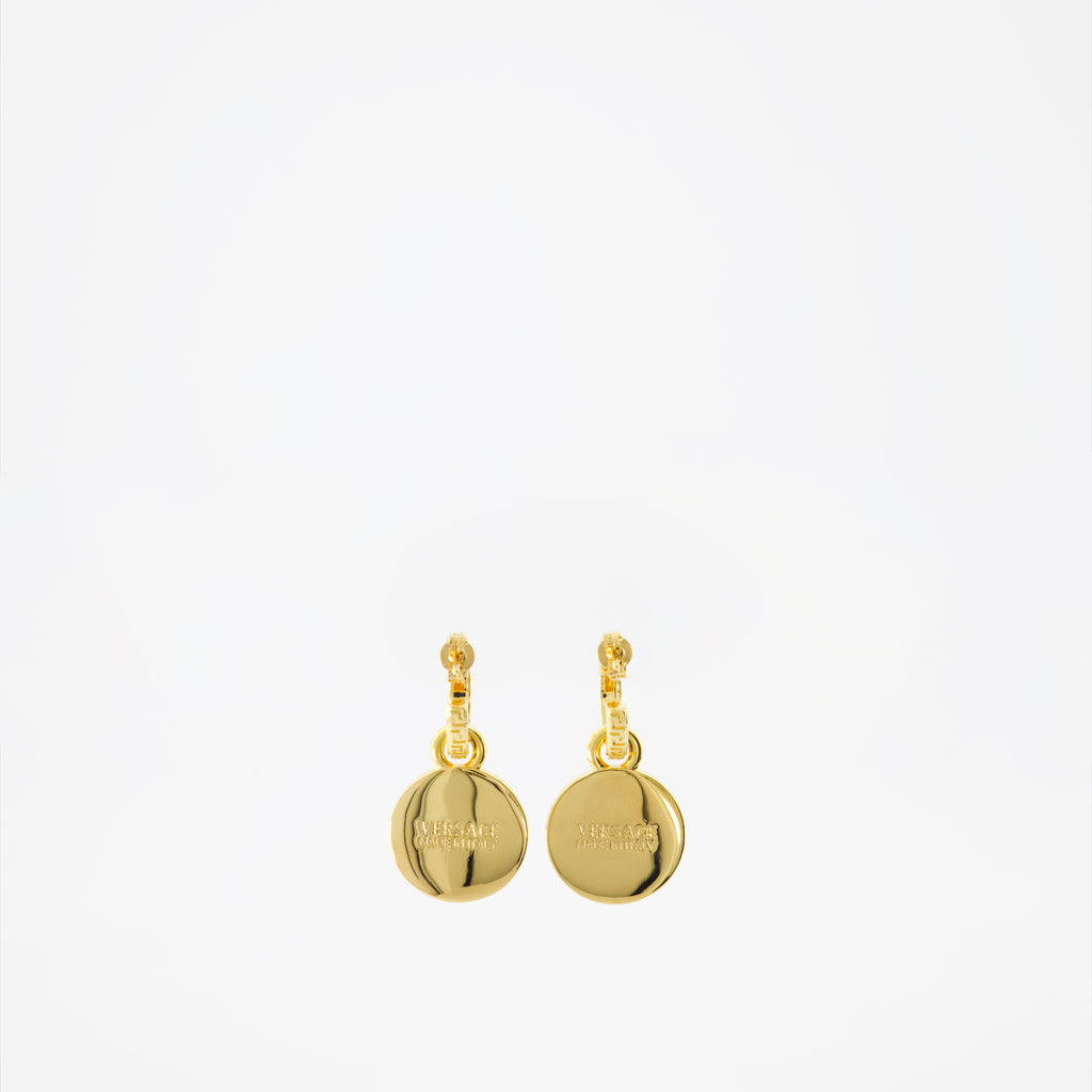 Bijoux Boucles d'oreilles Medusa Versace Doré Femme