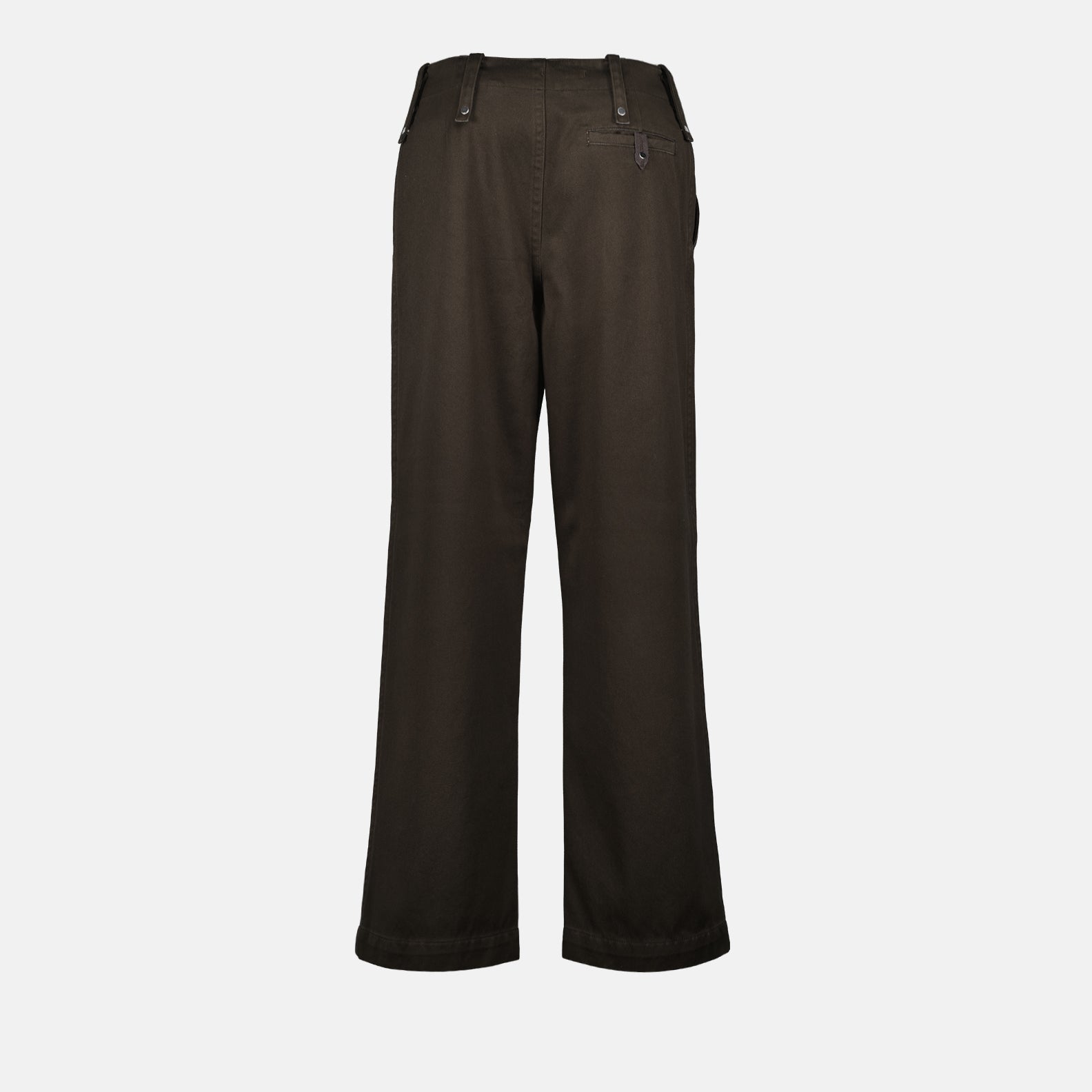 Pants Cotton Satin Pants Burberry Brown Man