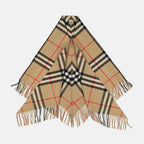 Vestes Poncho à carreaux Burberry Marron Unisexe