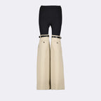 Calças Pantalon Hybrid Coperni Bege Femme