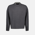 Prendas de punto Top de cuello alto Dior Gris Homme