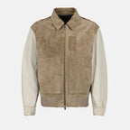 Manteaux Veste Varsity zippé Dior Beige Homme