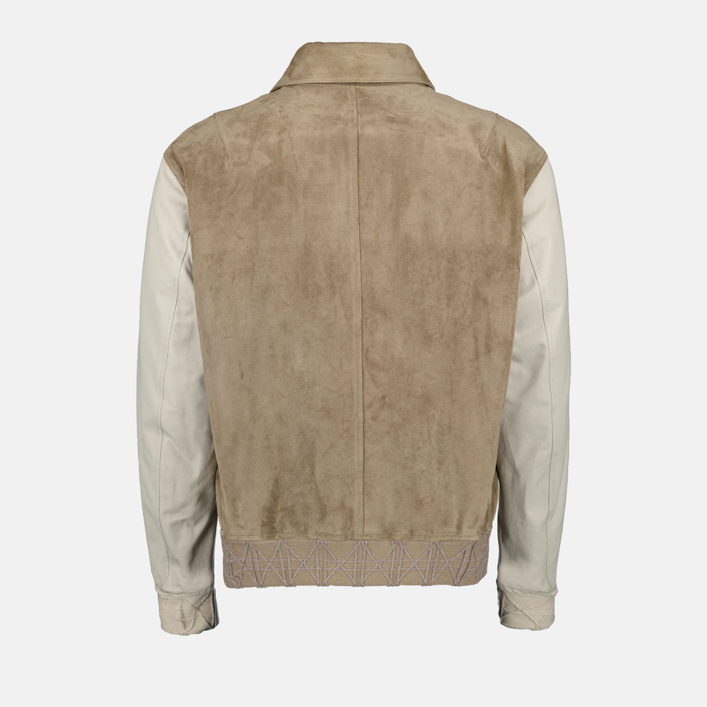 Manteaux Veste Varsity zippé Dior Beige Homme