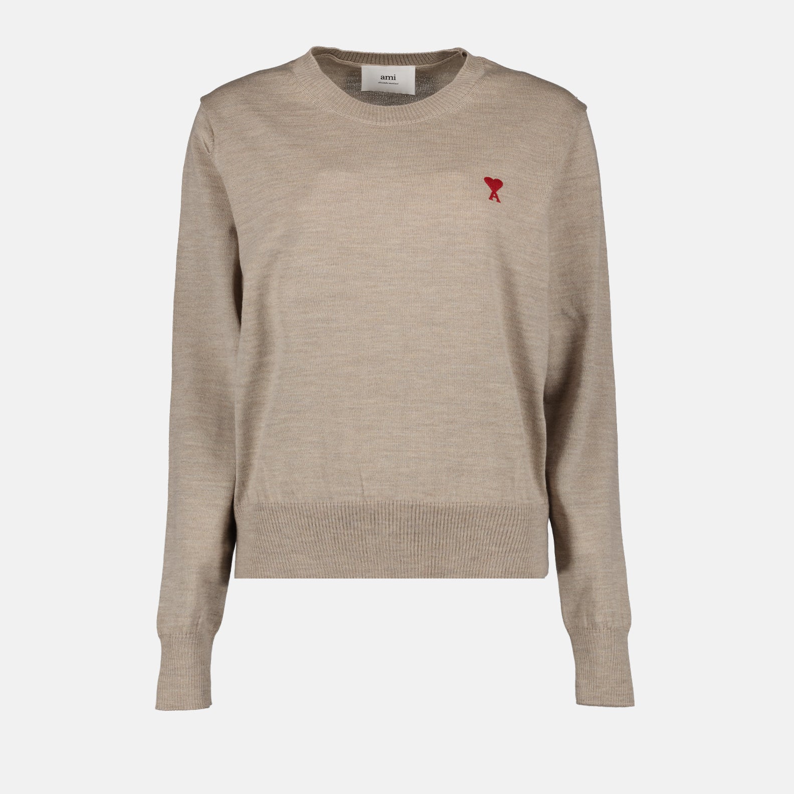 Maille Pull Ami de Coeur Ami PARIS Beige Femme