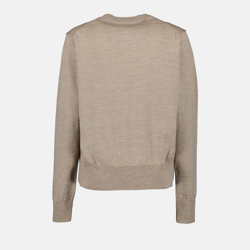 Maille Pull Ami de Coeur Ami PARIS Beige Femme