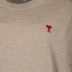 Maille Pull Ami de Coeur Ami PARIS Beige Femme