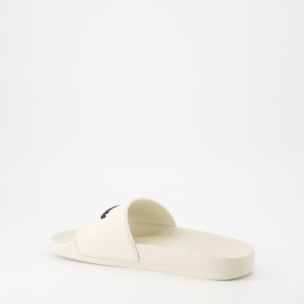 Zapatos abiertos Claquettes à logo Palm Angels Blanco Homme