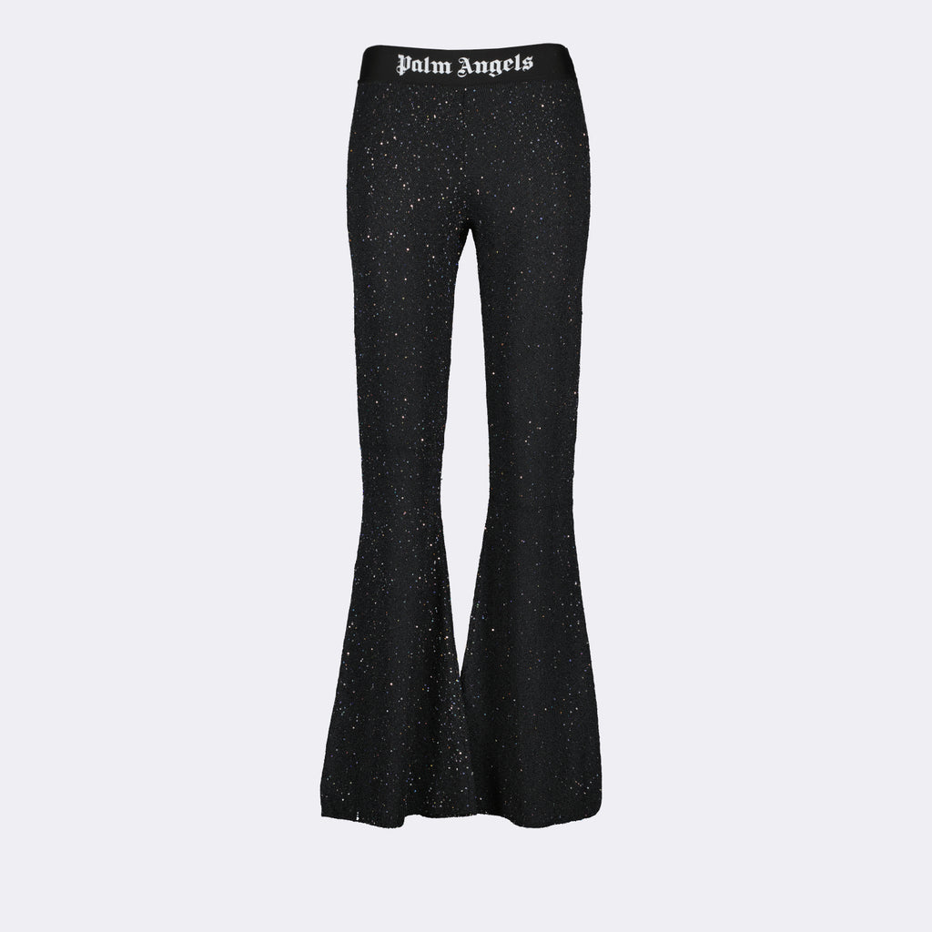 Pants Flared jogging pants Palm Angels Black Women