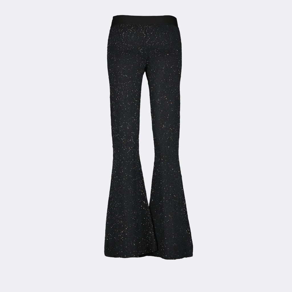 Pants Flared jogging pants Palm Angels Black Women