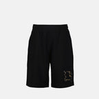 Shorts Short EKD Check Burberry Noir Homme