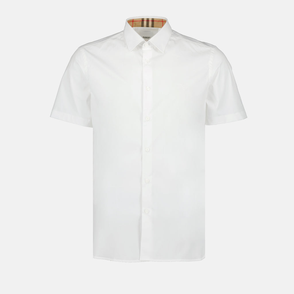 Camisas Chemise à manches courtes Burberry Blanco Homme