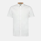 Camisas Chemise à manches courtes Burberry Blanco Homme