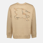 Moletons Sweatshirt Cavalier Burberry Bege Homme