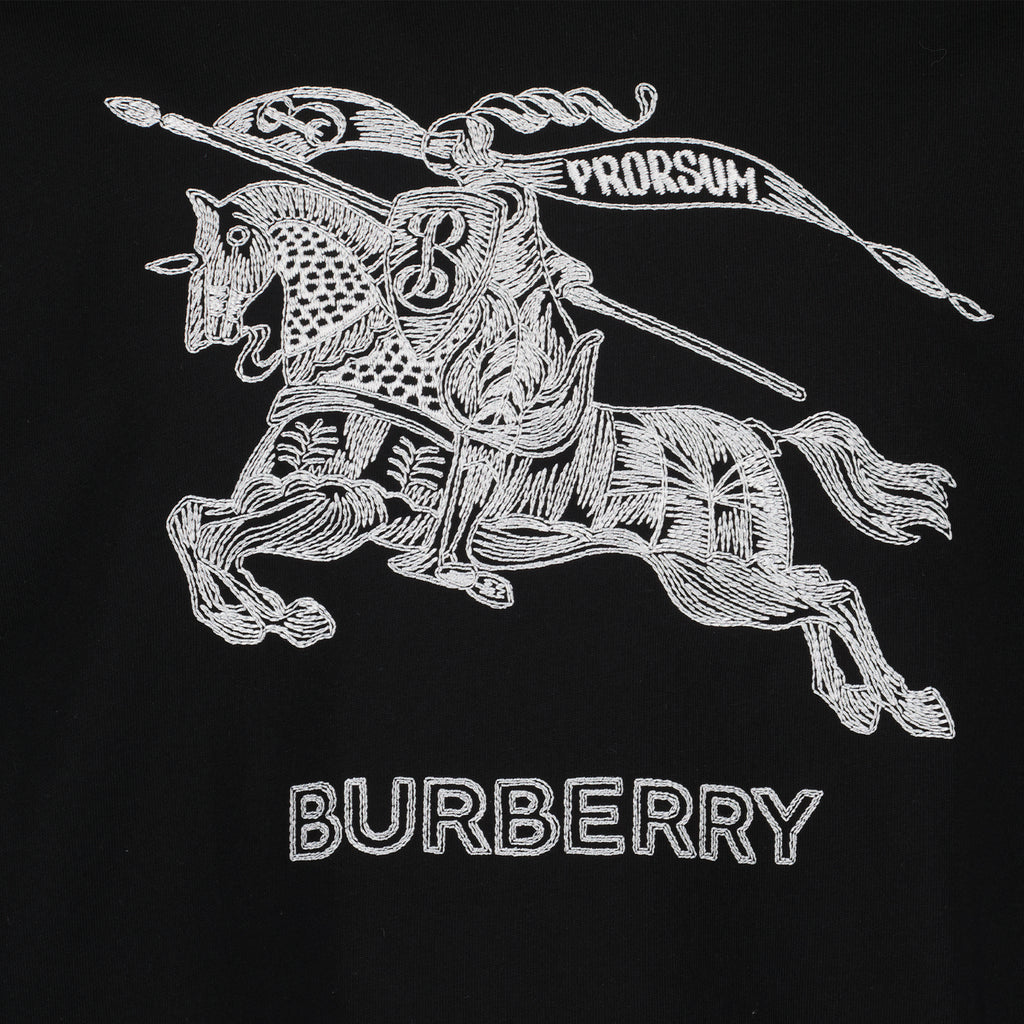 T-Shirts T-shirt Cavalier Burberry Schwarz Homme
