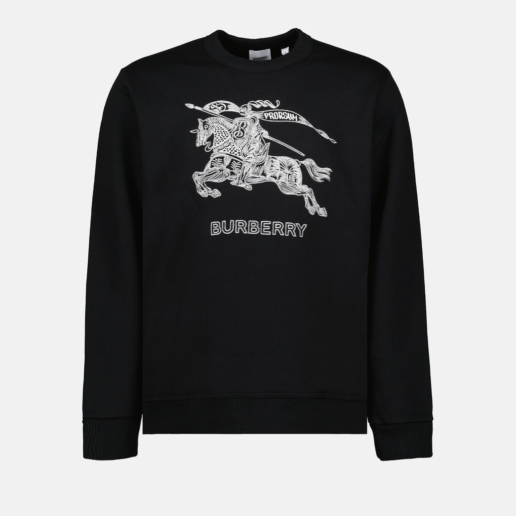 Moletons Sweatshirt Cavalier Burberry Preto Homme