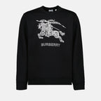 Moletons Sweatshirt Cavalier Burberry Preto Homme