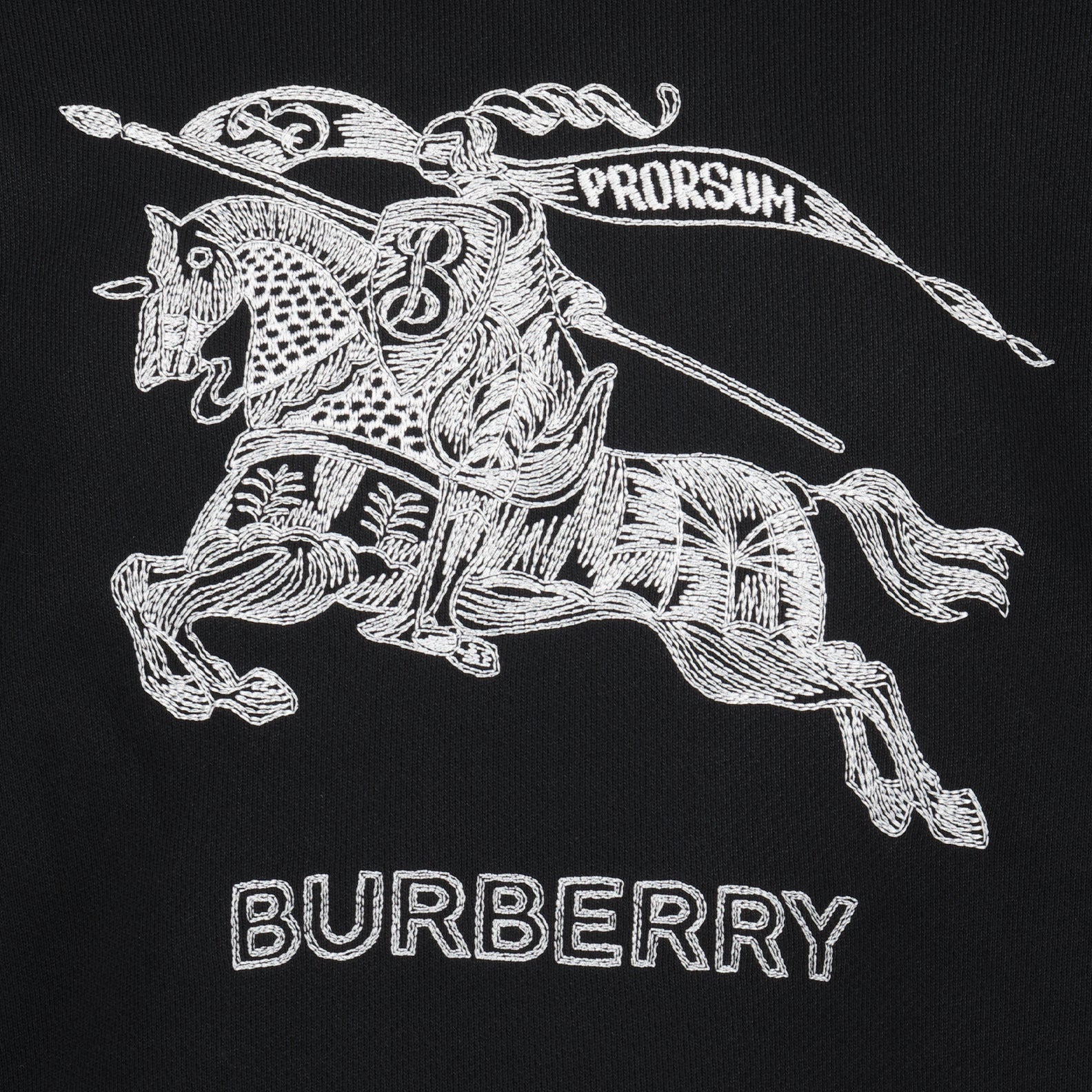 Moletons Sweatshirt Cavalier Burberry Preto Homme
