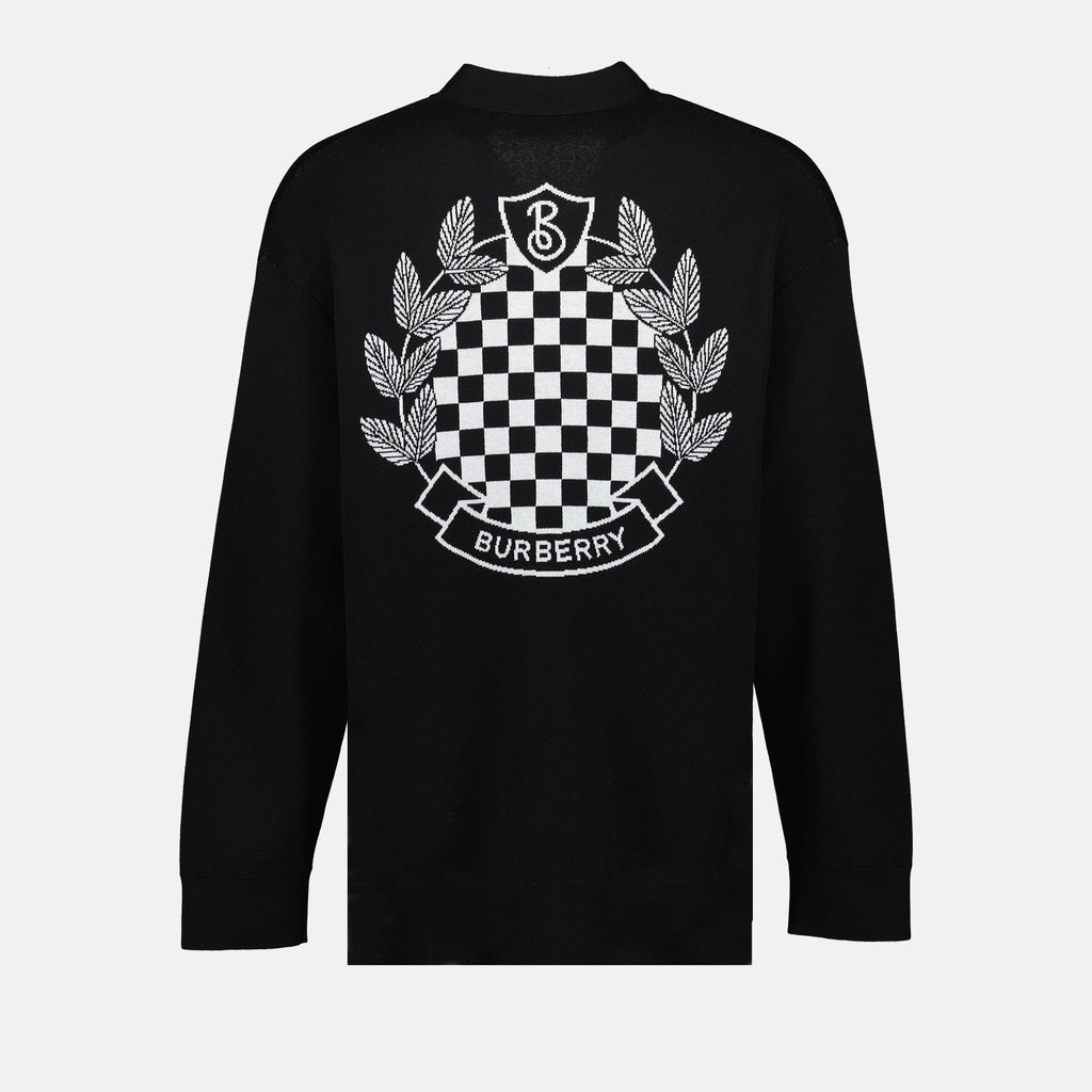Maille Cardigan oversize Burberry Noir Homme