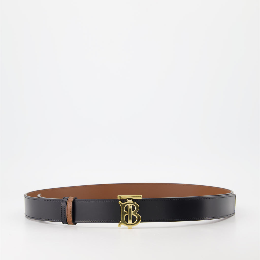 Cintos Ceinture TB réversible Burberry Preto Femme
