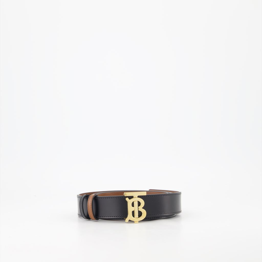 Cintos Ceinture TB réversible Burberry Preto Femme