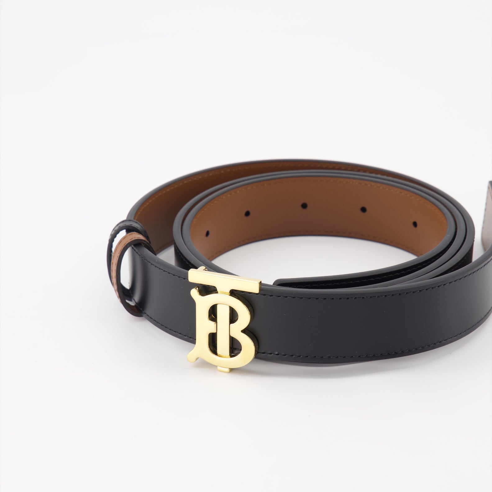 Cintos Ceinture TB réversible Burberry Preto Femme