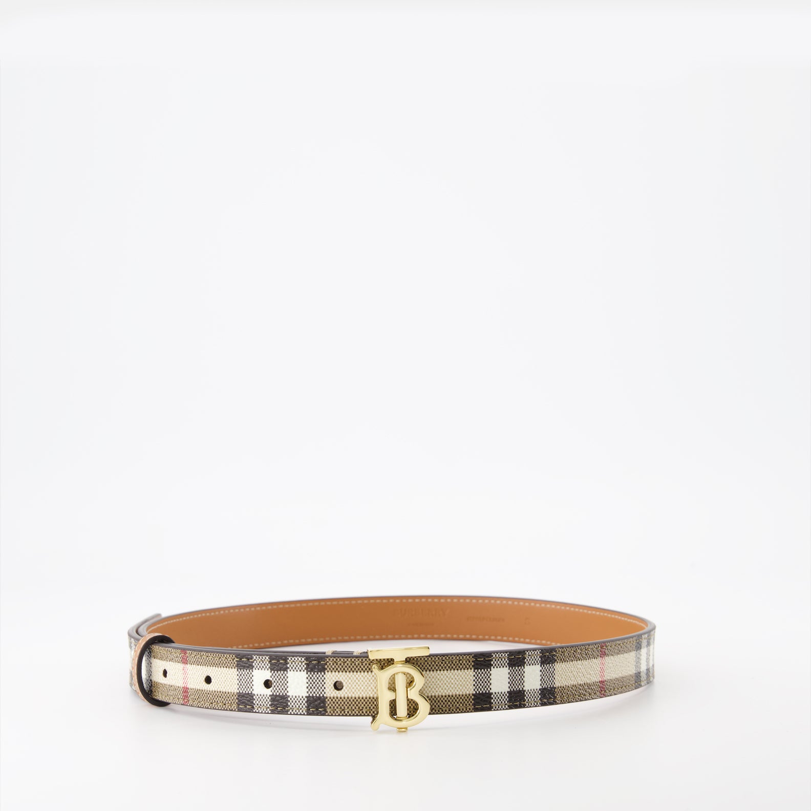 Cintos Ceinture à carreaux Burberry Bege Femme