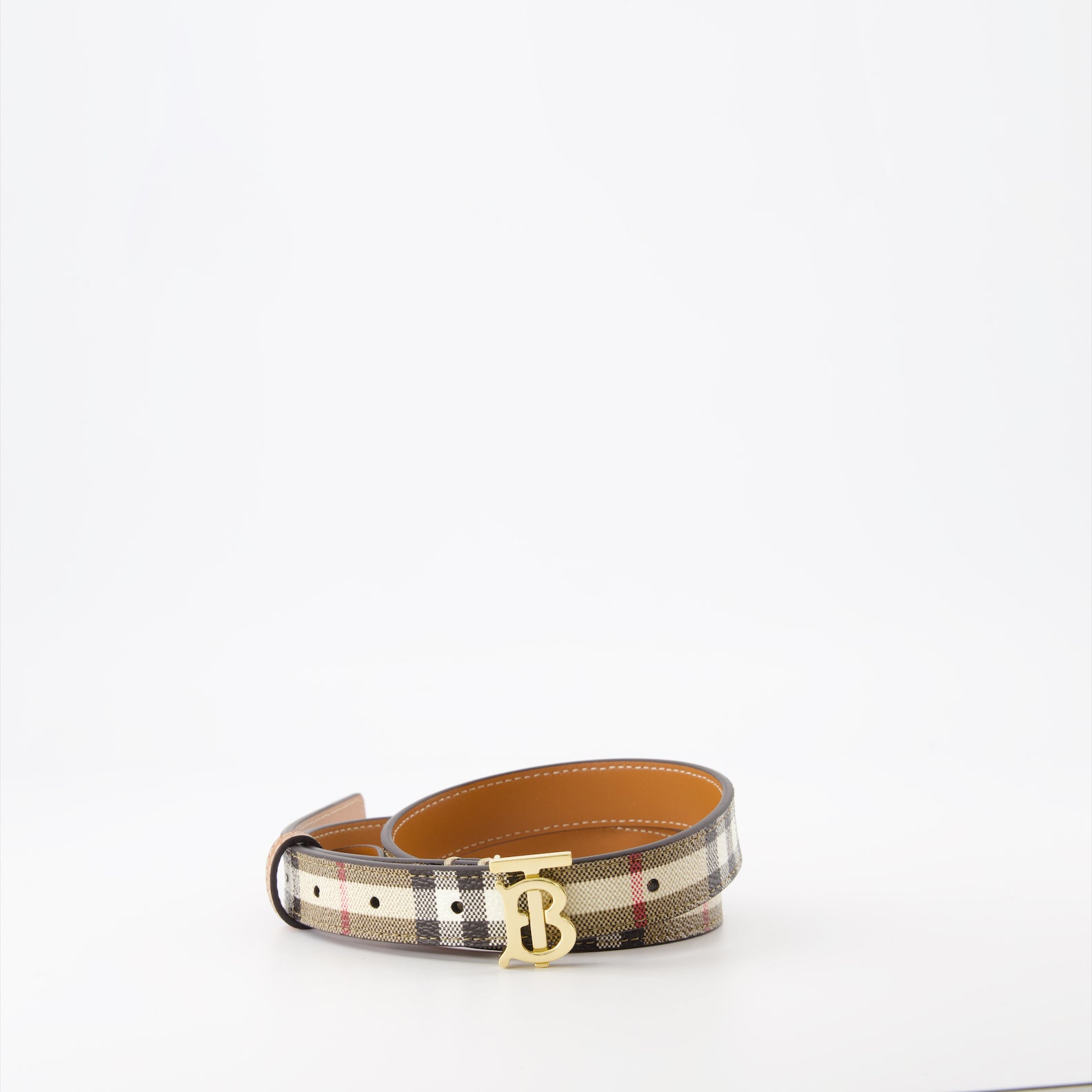 Cintos Ceinture à carreaux Burberry Bege Femme